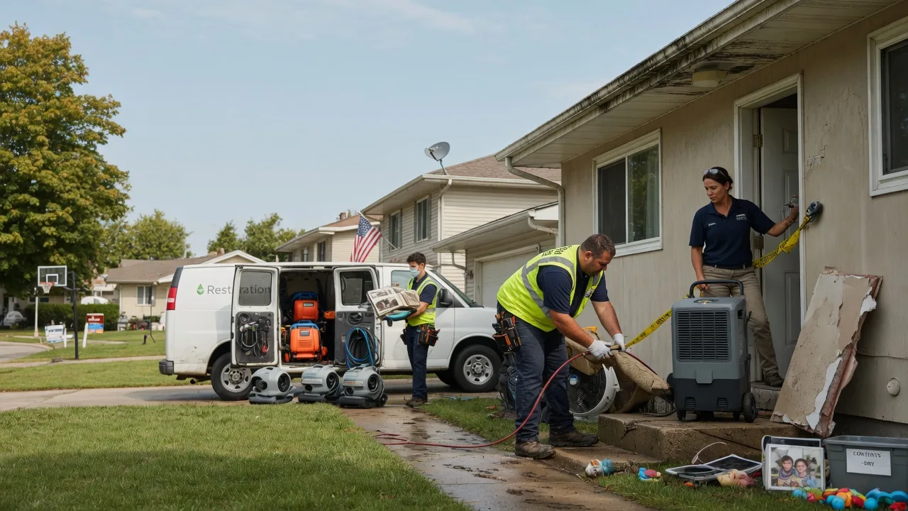 Water Damage Restoration in Highland, IL near me